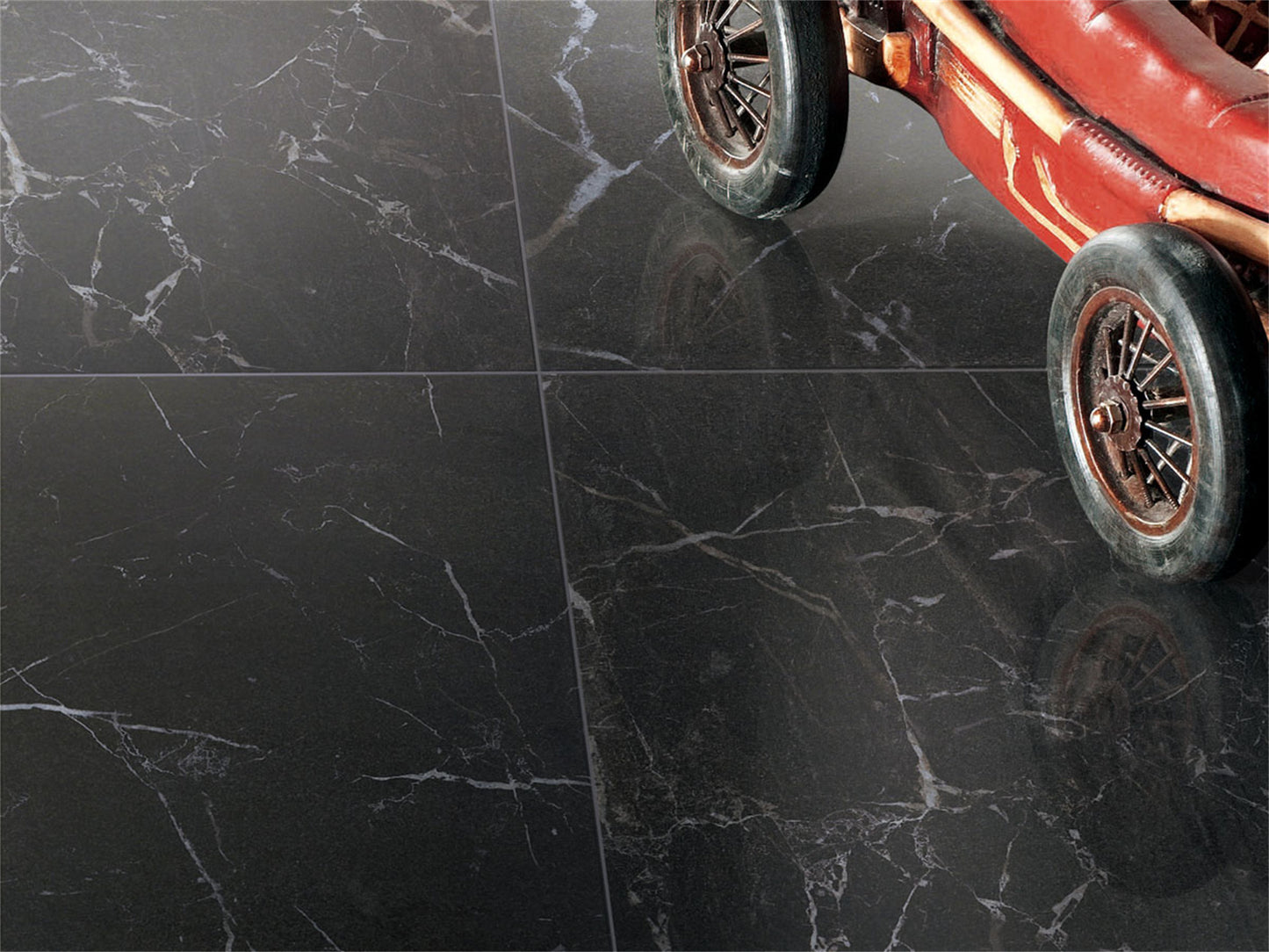 Nero Black Matt Tile 600x600