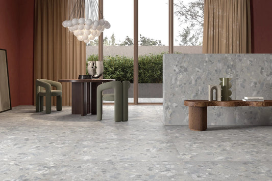 Attitude Grey Natural Terrazzo 600x600