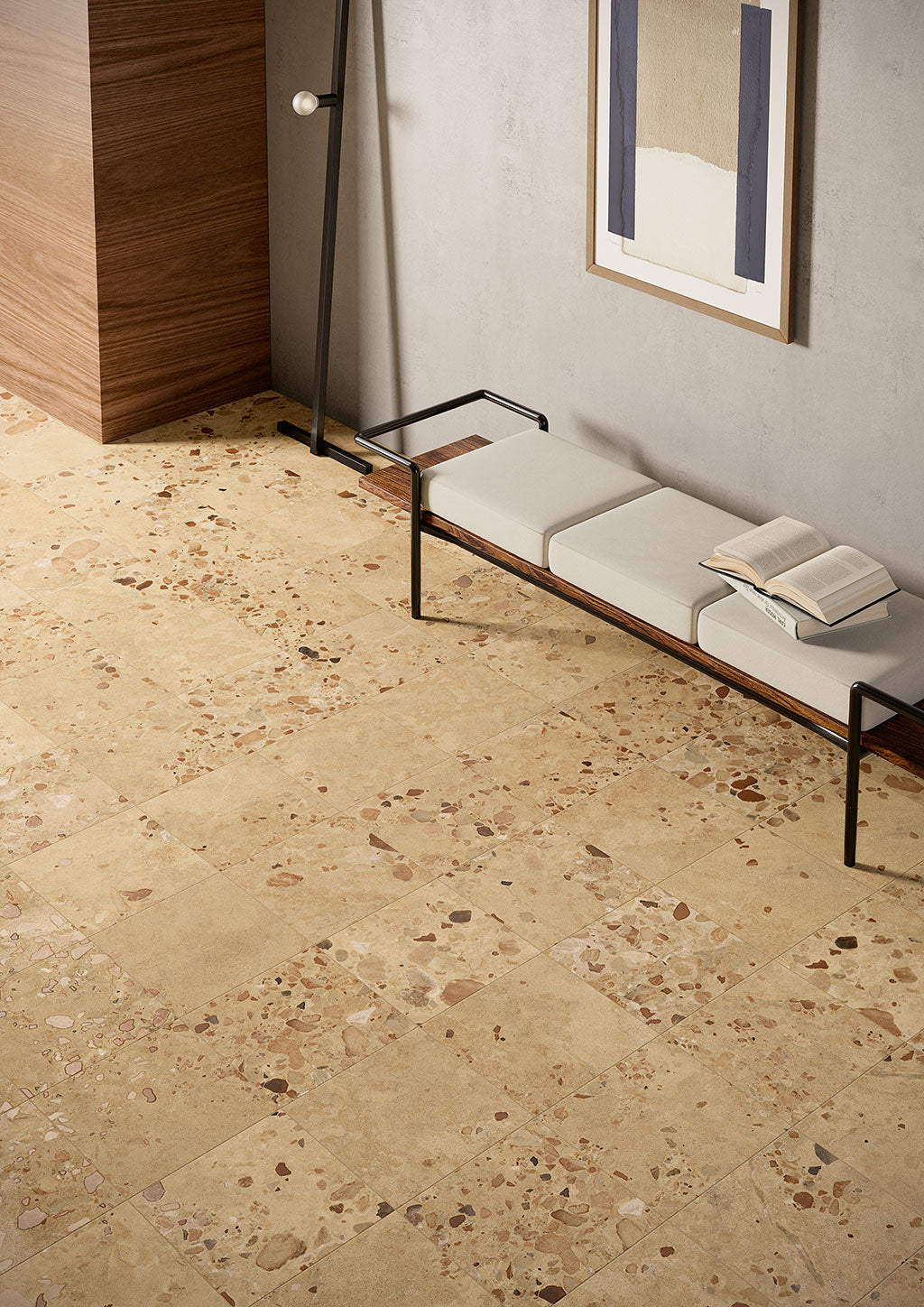 Cocci Siciliani Naturale Terrazzo Tile 600x600