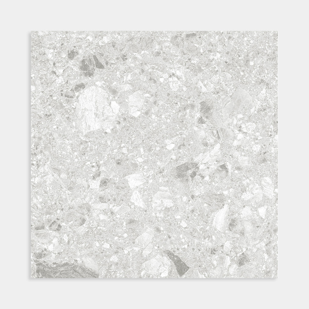 Lune Ash Terrazzo In/Ext Tile 600x600