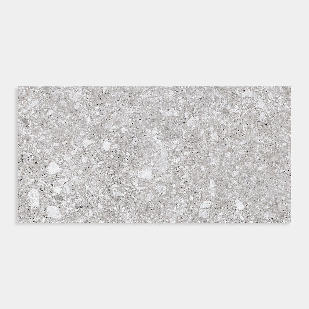 Terrazzo Ash Porcelain Tile 300x600