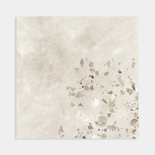 Cocci Siciliani Bianco Terrazzo Tile 600x600