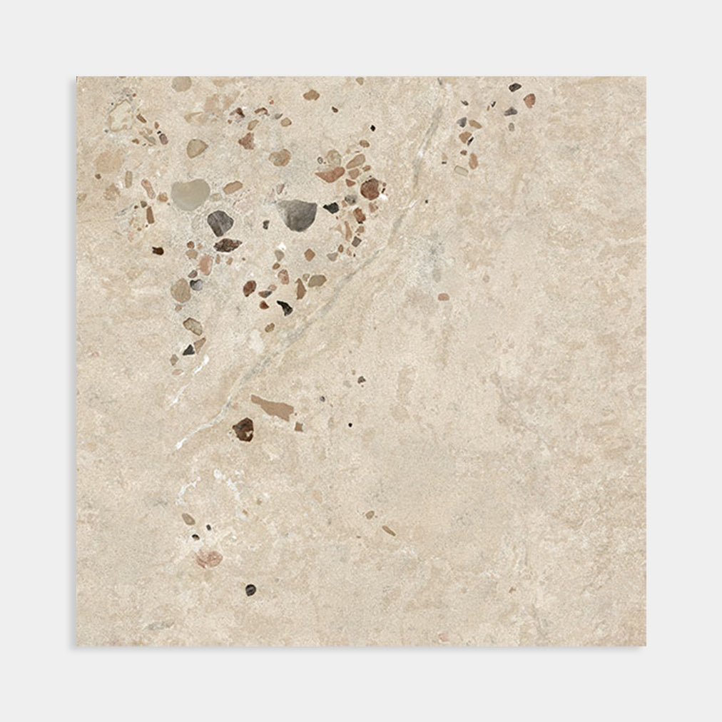 Cocci Siciliani Sabbia Terrazzo Tile 600x600